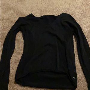 Black sweater with hole details
